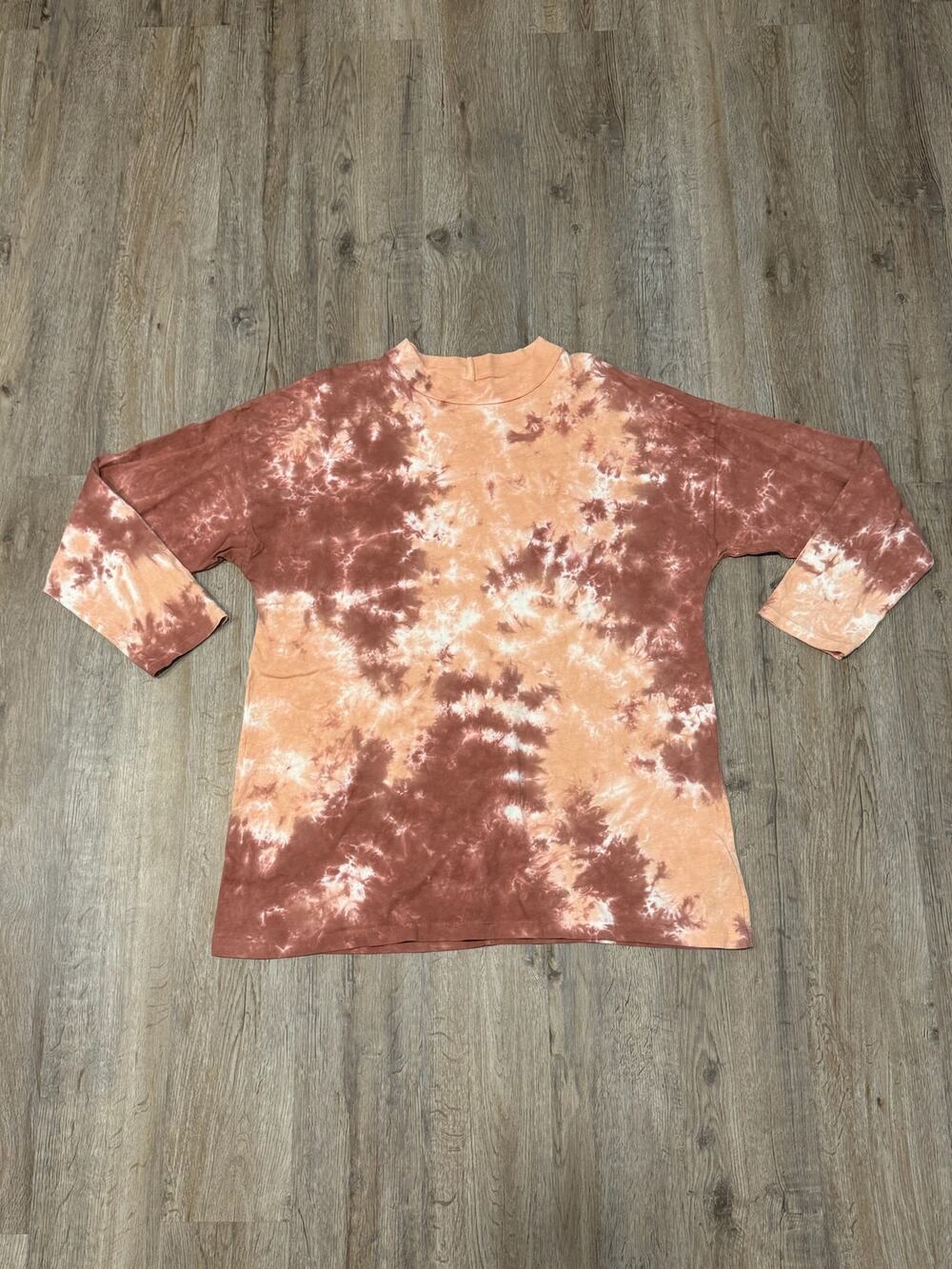 Free People Women's Be Free Tie Dye Long Sleeve Tee Size Large